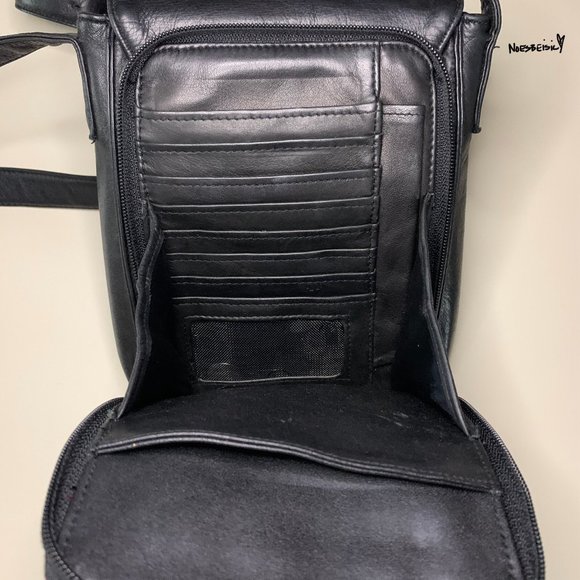 🚫SOLD•E✝️SY🚫 Vintage Perlina Leather Crossbody Bag - Picture 8 of 10